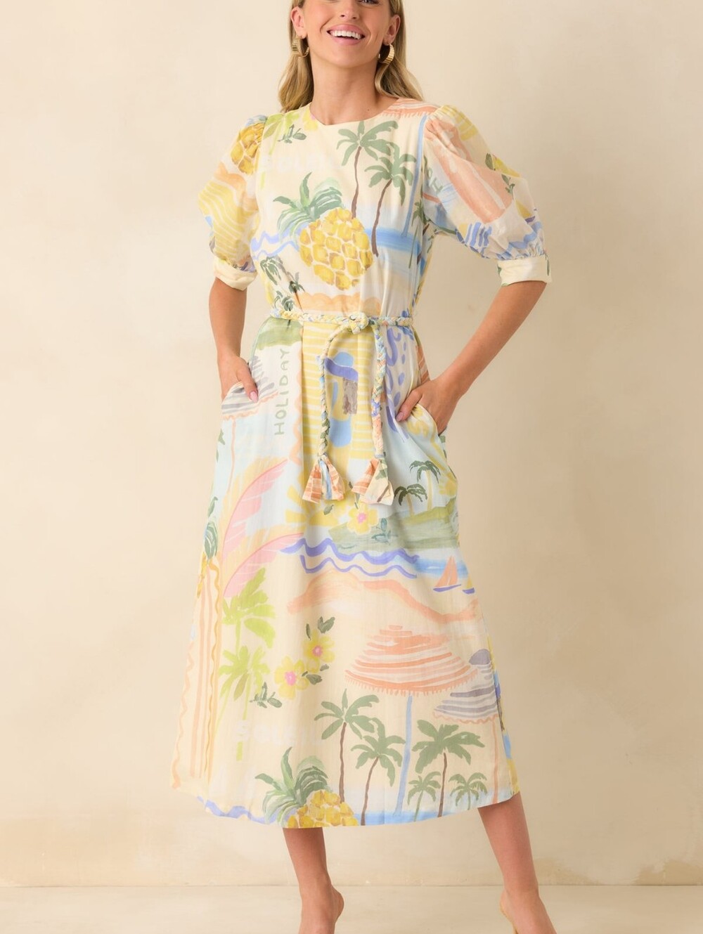 Prosperina Printed Cotton Dress NWT